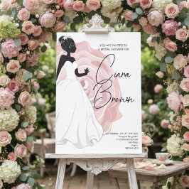Convite de Chuveiro Nupcial Rosa Pink