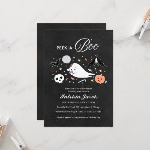 Convite de Chuvinha de Bebê Menino de Halloween Pe