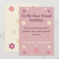 Convite de Citação de Amizade Floral Personalizado