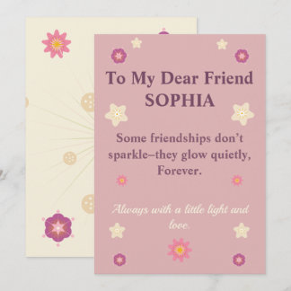 Convite de Citação de Amizade Floral Personalizado