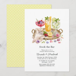 Convite de Cocktail para Casal Elegante para Abast