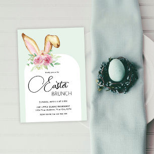 Convite de Coelho para Brunch de Páscoa