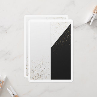 Convite de Confetes de Casamento Elegante Minimal