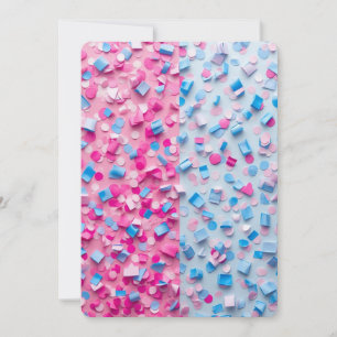 Convite de Confetti para Revelação de Gênero Menin