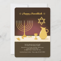 Convite de Configuração de Hanukkah