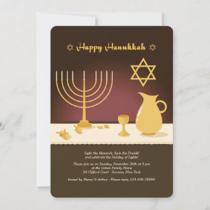 Convite de Configuração de Hanukkah