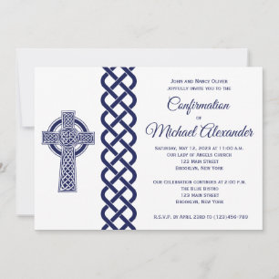 Convite de Confirmação Céltica para Rapazes