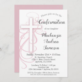 Convite de Confirmação Cruzada de Roteiro Branco R