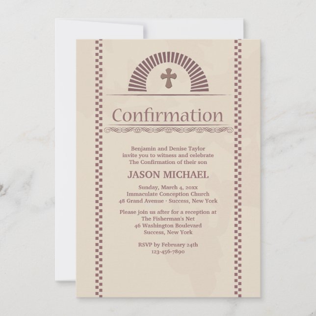 Convite de Confirmação de Aguardente (Frente)