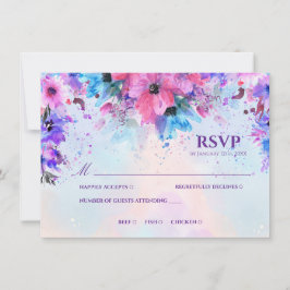 Convite de Confirmação de Casamento em Aquarela Ro