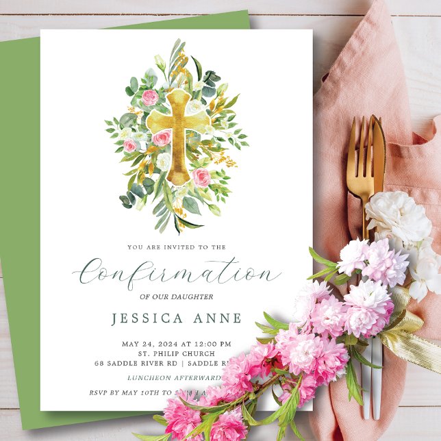 Convite de Confirmação de Começos Abençoados (Criador carregado)