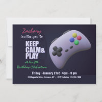 Convite de Controle de Videogame