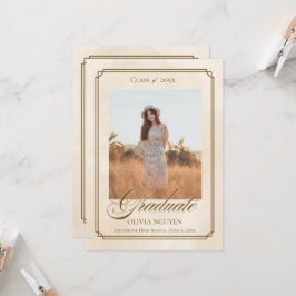 Convite de Convocação para Formatura com Foto Clás