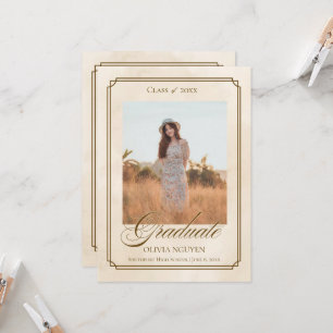 Convite de Convocação para Formatura com Foto Clás