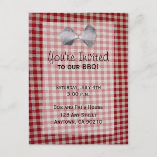 Convite de Cookout de CHURRASCO de Picnic
