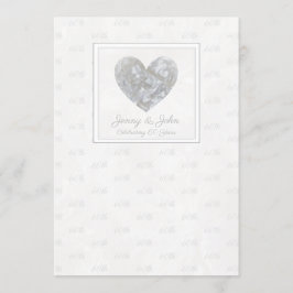 convite de coração para aniversário de casamento d