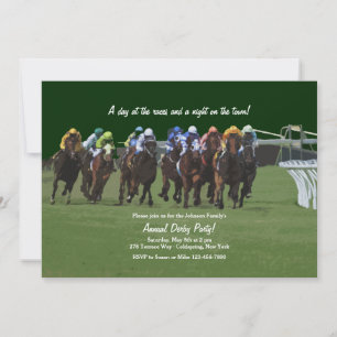 Convite de Corrida de Cavalos Derby Inspiration
