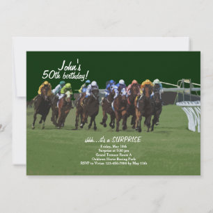 Convite de Corrida de Cavalos Derby Inspiration