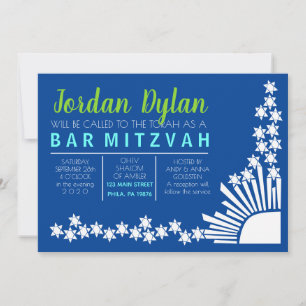 Convite de criação de Bar Bat Mitzvah