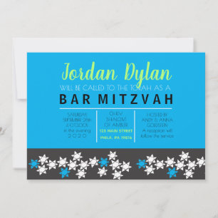 Convite de criação de Bar Bat Mitzvah