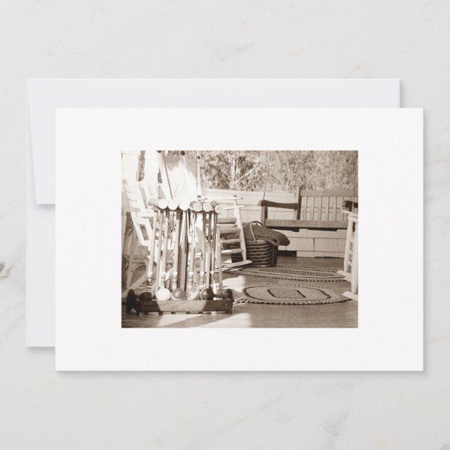 CONVITE DE CROQUETE, DIVERSÃO, HORA DE FESTA (Frente)