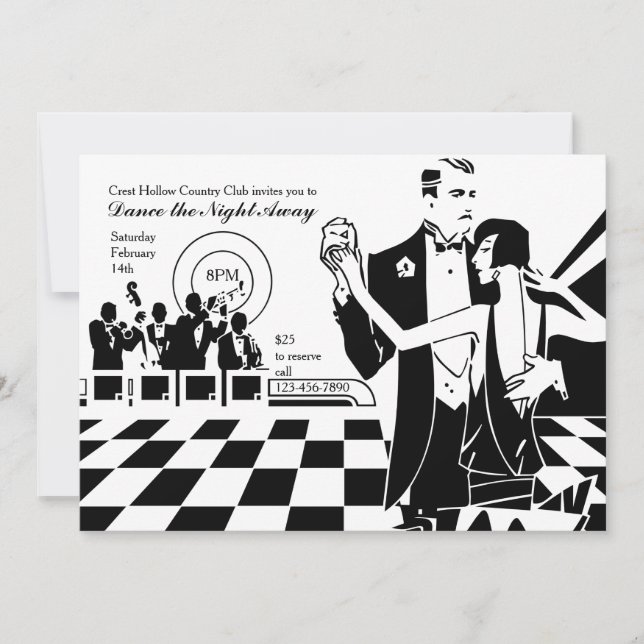Convite de Dança para Casal (Frente)