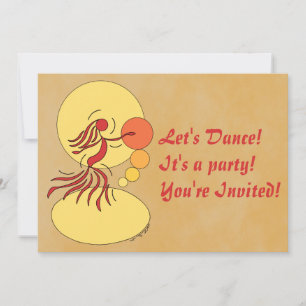 Convite de Dançarino de abstrato
