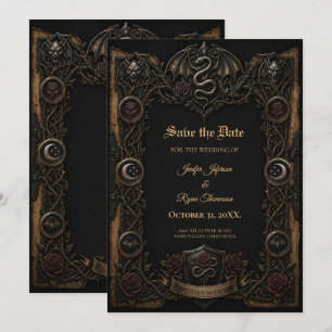 Convite de Dark Gothic para salvar a data