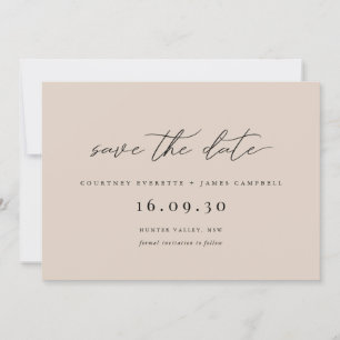 Convite de data de casamento minimalista moderno b
