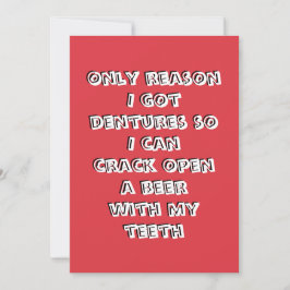 Convite de Dentes para Abrir Garrafa