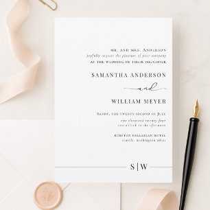 Convite de Design minimalista Elegante e moderno