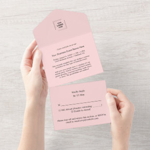 Convite de Design Todo-em-Um para Evento de RSVP C