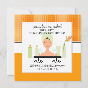 Convite De Deslocação De aniversário de 40 anos Sp