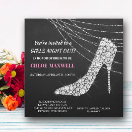 Convite de Despedida de Solteira com Salto Stillet