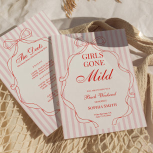 Convite de Despedida de Solteira Girls Gone Mild V