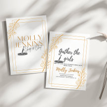 Convite de despedida de solteira tema culinária