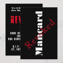 Convite de despedida de solteiro,