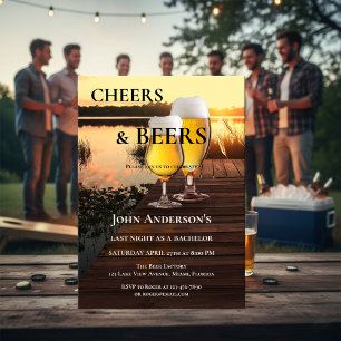 Convite de despedida de solteiro Cheers and Beers
