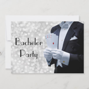 Convite de Despedida de Solteiro Elegante com Smoc