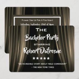 Convite de Despedida de Solteiro em Tom de Filme D
