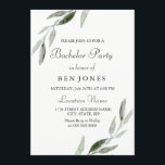 Convite de Despedida de Solteiro Masculino Folha V<br><div class="desc">Convite de Despedida de Solteiro Masculino Folha Verde Moderna
Veja a coleção correspondente na loja ou abaixo</div>