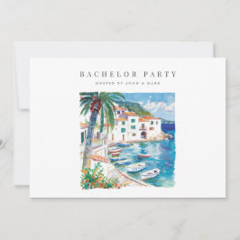 Convite de Despedida de Solteiro Mediterrâneo