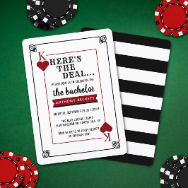 Convite de Despedida de Solteiro para Noite de Cas