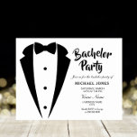 Convite de Despedida de Solteiro Sofisticado de Te<br><div class="desc">Design por cortesia de https://www.etsy.com/shop/teabreakart</div>