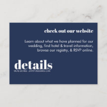 Convite de Detalhes de Casamento Minimalista