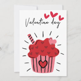 Convite de Dia dos Namorados Cupcake Doce Editável