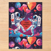 Convite de Dia dos Namorados Espacial Fora-Deste-M