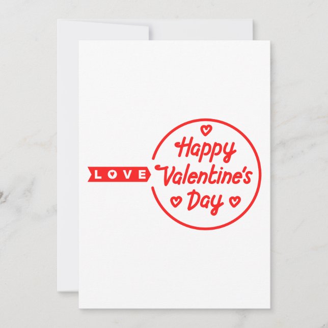 Convite de Dia dos Namorados Feliz Amor (Frente)