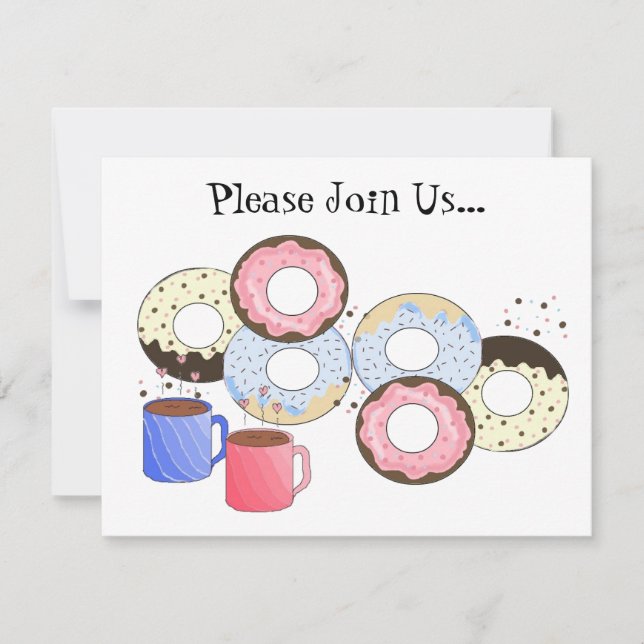 Convite de Donuts e Café (Frente)