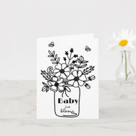 CONVITE DE DOWNLOAD DIGITAL BABY BLOOM PRETO E BRA